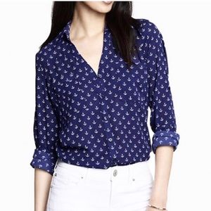 Express Nautical Bottom Down Shirt